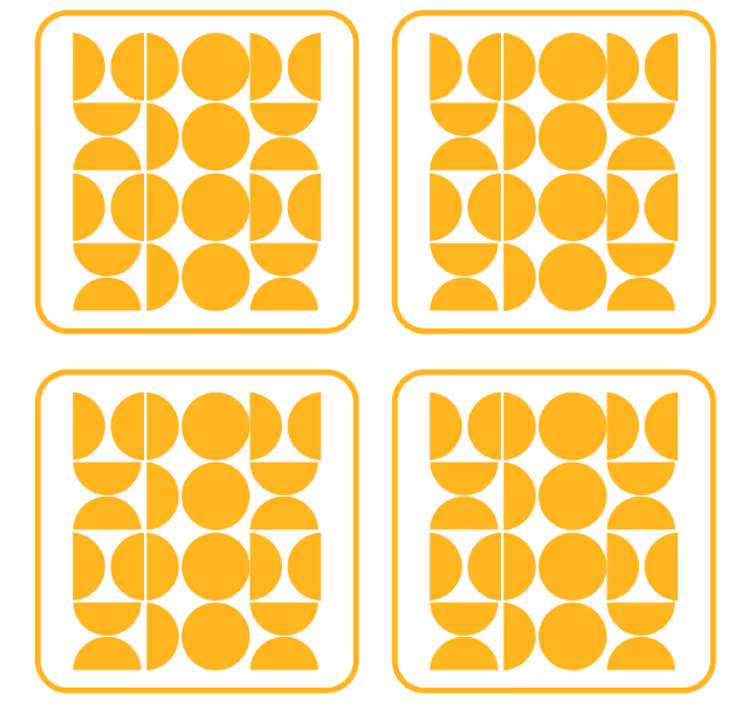 Suporturi pahare cu motive geometrice - TenStickers