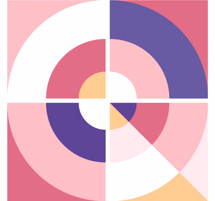 Suporturi pahare moderne forme colorate geometrice - TenStickers