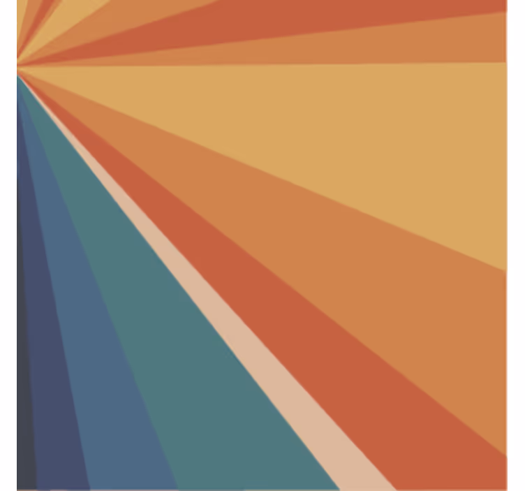Suporturi pahare razele colorate geometrice - TenStickers