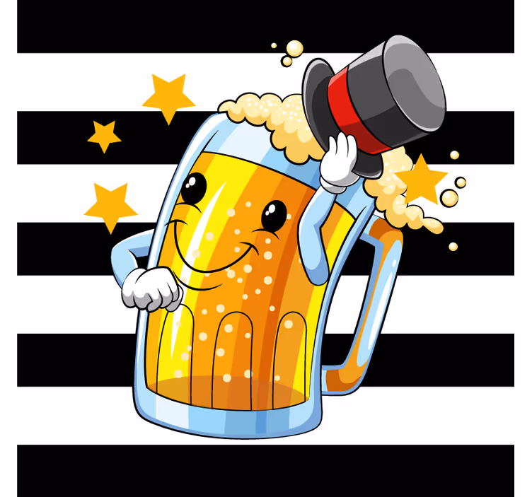 Haine amuzante de bere de design de bere - TenStickers