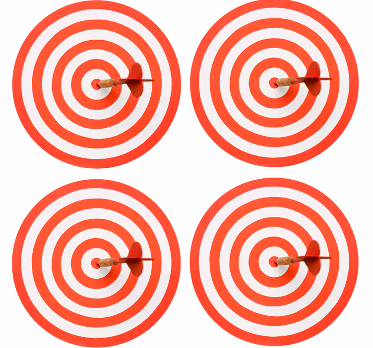 Suporturi pahare geeks model spirală țintă - TenStickers