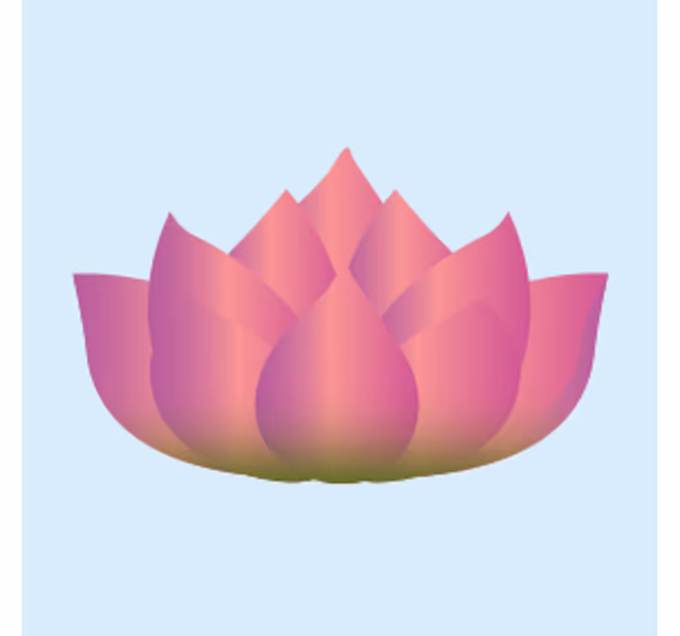 Suporturi pahare geeks înflorirea florii lotus - TenStickers