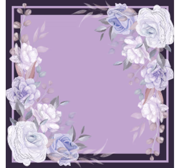 Suporturi pahare de nuntă aranjament floral lavandă - TenStickers