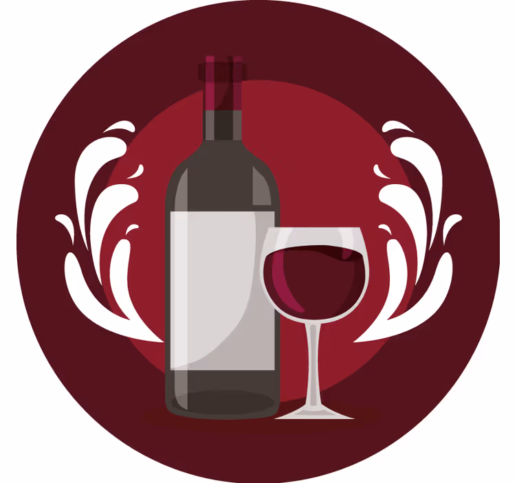 Suporturi pahare de bere sticlă de vin și pahar - TenStickers