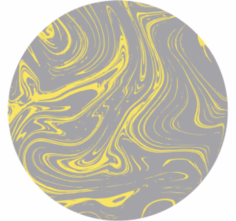 Suporturi pahare cu modele galbene spirale - TenStickers