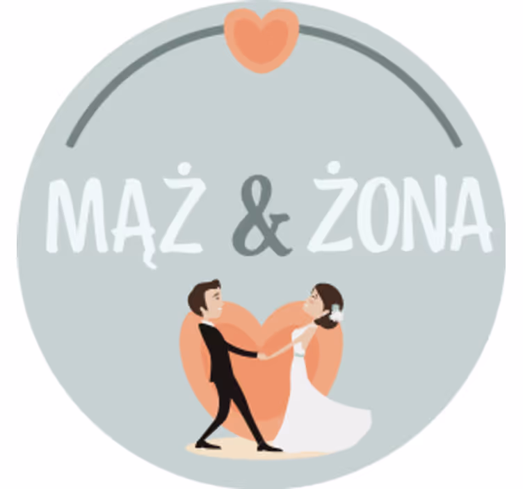 Coaster de nuntă cu dansuri amuzante - TenStickers