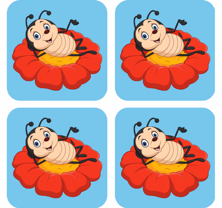 Suporturi pahare geeks personaj vesel de gândac - TenStickers