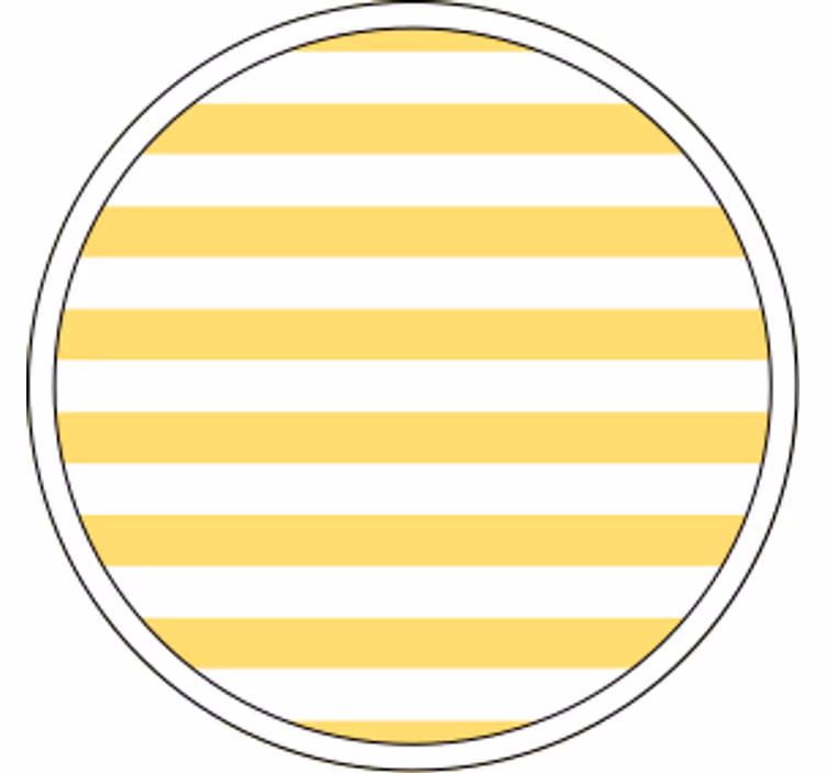 Suporturi pahare cu model dungi galbene - TenStickers