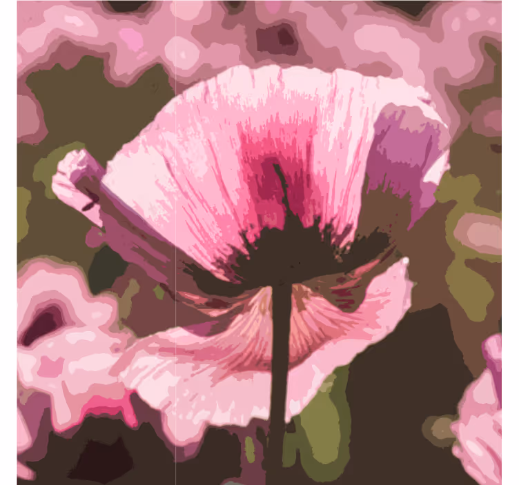 Suporturi pahare moderne cu motiv botanic radiant - TenStickers