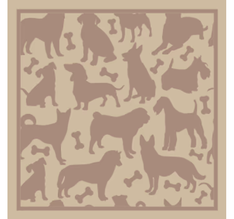 Suporturi pahare moderne forme canine jucăușe - TenStickers