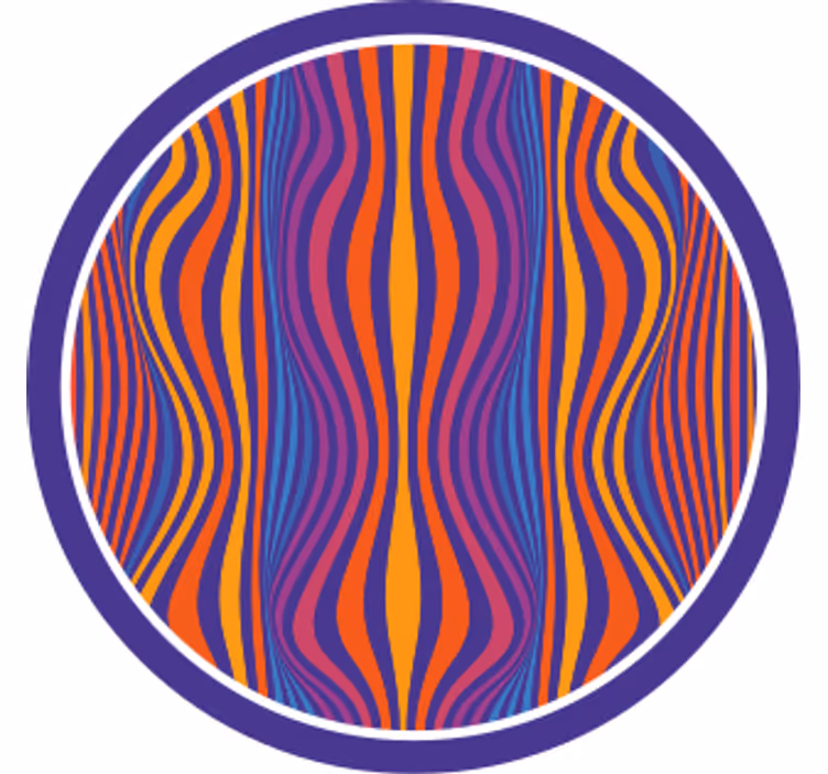 Suporturi pahare cu model unduit vibrant - TenStickers