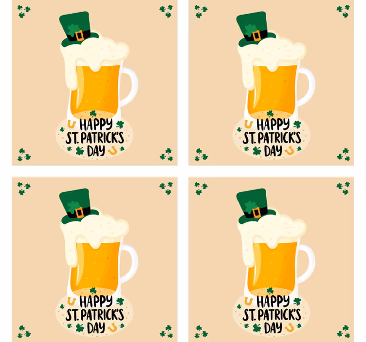 Suporturi pahare de bere căni festive pentru bere - TenStickers