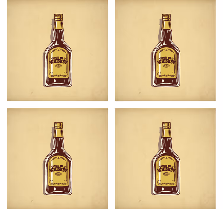 Suporturi pahare de bere sticlă de whiskey bună - TenStickers
