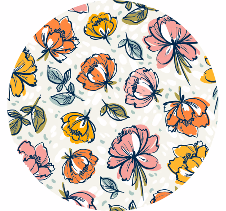 Suporturi pahare moderne stil imprimeu botanic - TenStickers