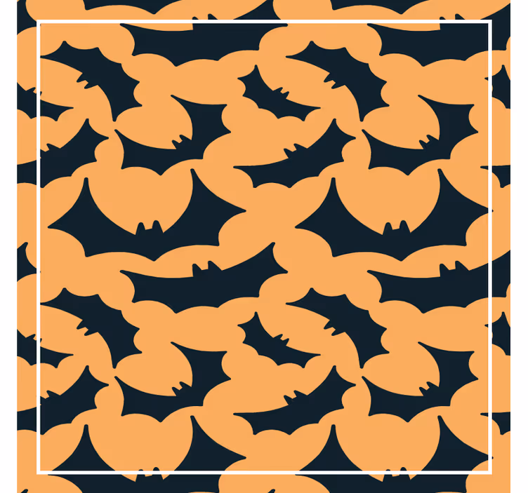 Suporturi pahare de halloween cu model de lilieci - TenStickers