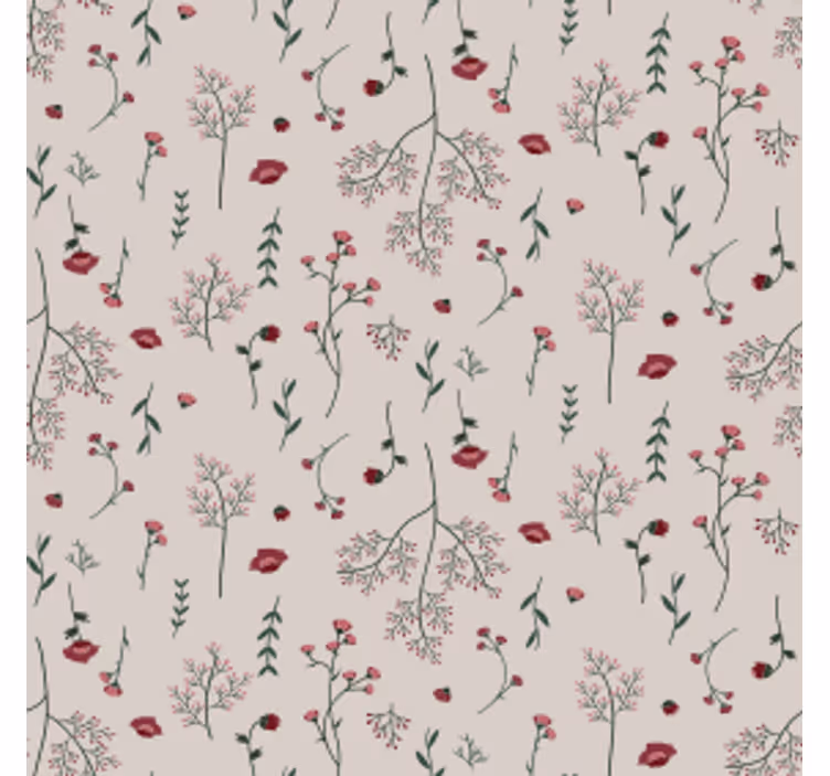 Suporturi pahare cu fundal floral - TenStickers