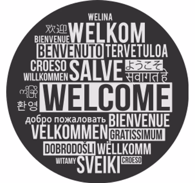 Suporturi pahare de bere salut multilingv - TenStickers