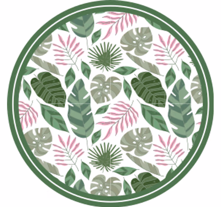Suporturi pahare de bere concept frunză tropicală - TenStickers