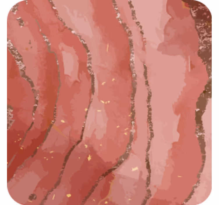 Suporturi pahare cu swirluri abstracte roz marble - TenStickers