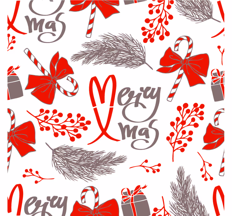 Suporturi pahare de crăciun cu modele festive - TenStickers