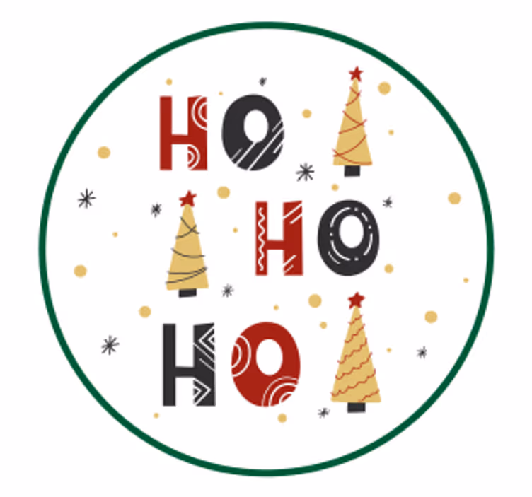 Suporturi pahare de crăciun cu brațe festive - TenStickers