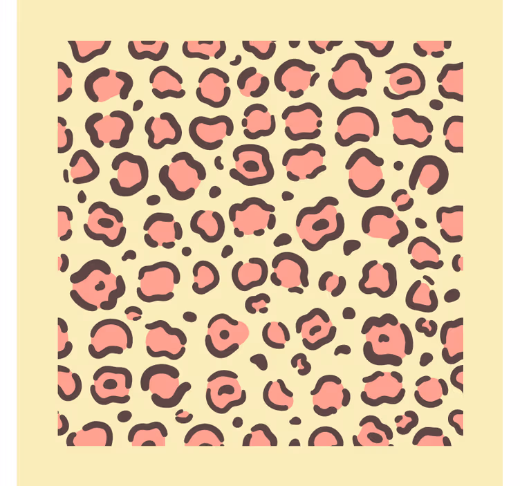 Suporturi pahare moderne cu motif de pete de leopard - TenStickers