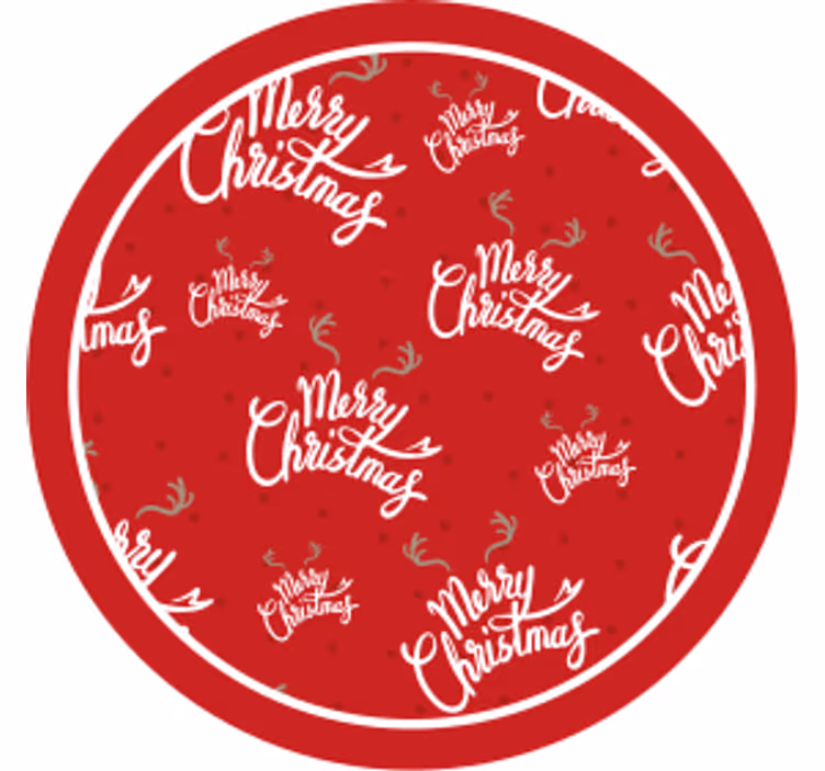 Suporturi pahare de crăciun sărbătoare roșie festivă - TenStickers