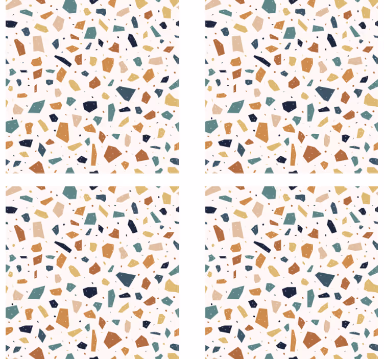 Suporturi pahare de bere cu suprafață terrazzo - TenStickers