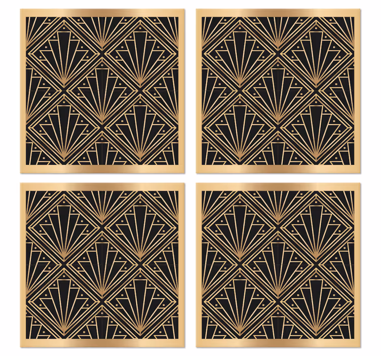 Model romboid "art deco" model coaster modern - TenStickers