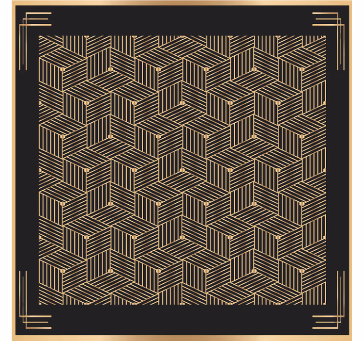 Suporturi pahare cu motiv geometric de frunze - TenStickers