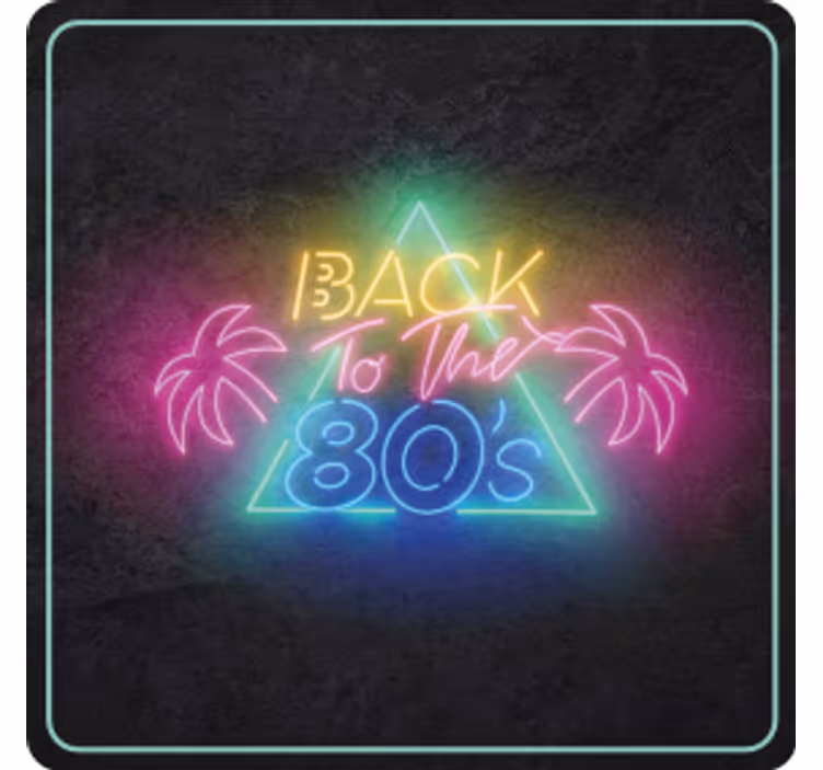 Suporturi pahare vintage neon retro anilor 80 - TenStickers
