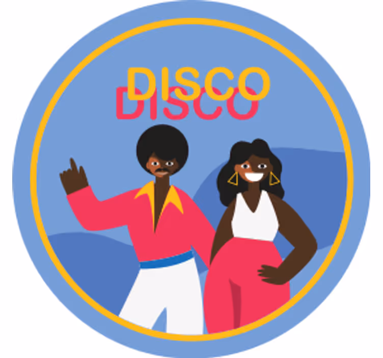 Suporturi pahare geeks petrecere disco dansant - TenStickers