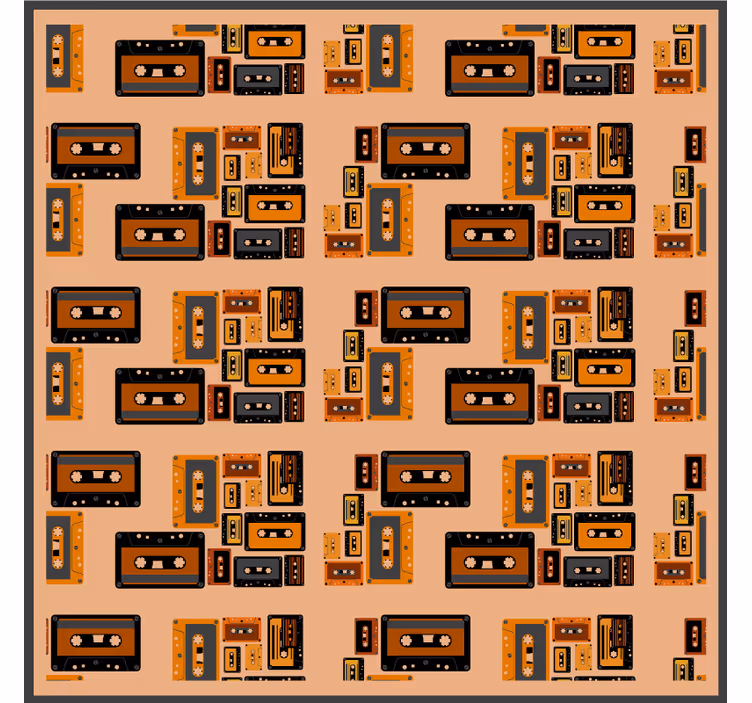 Suporturi pahare geeks cu modele de casete vintage - TenStickers