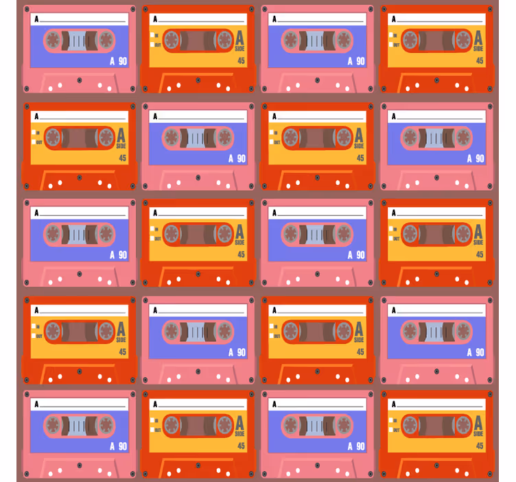 Suporturi pahare vintage bandă audio retro - TenStickers