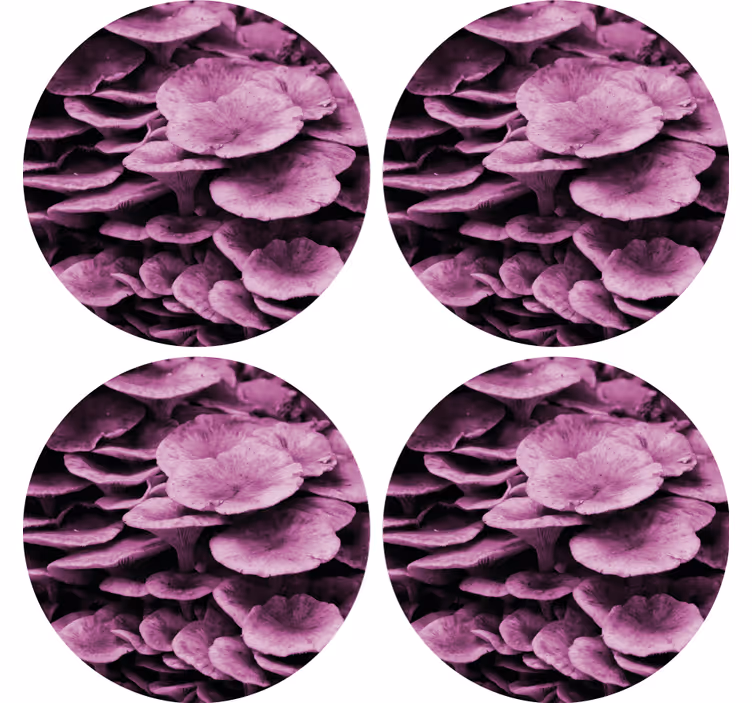 Suporturi pahare cu model floral texturat - TenStickers