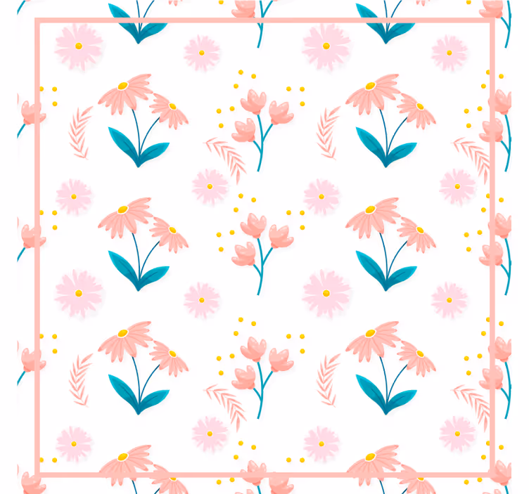 Suporturi pahare cu design floral - TenStickers