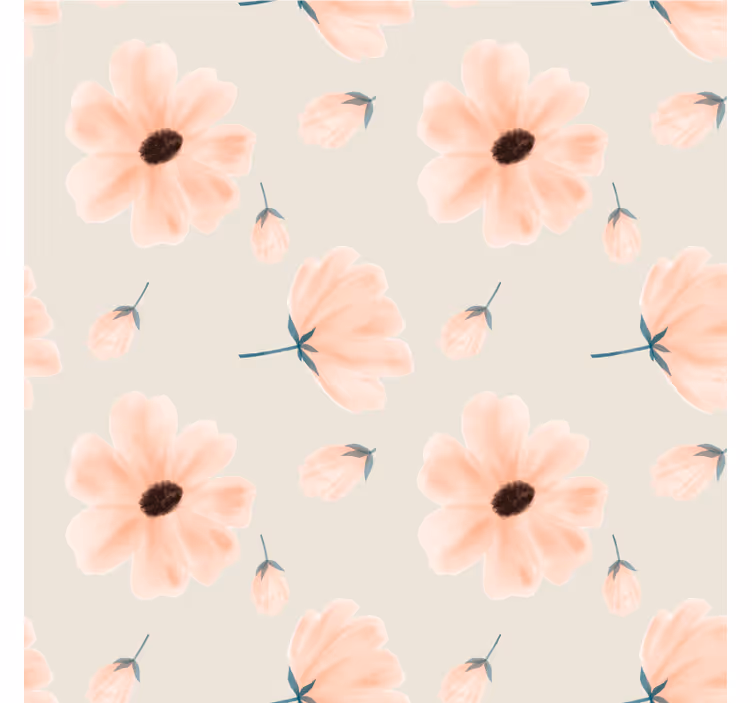 Suporturi pahare cu model floral și petale moi - TenStickers