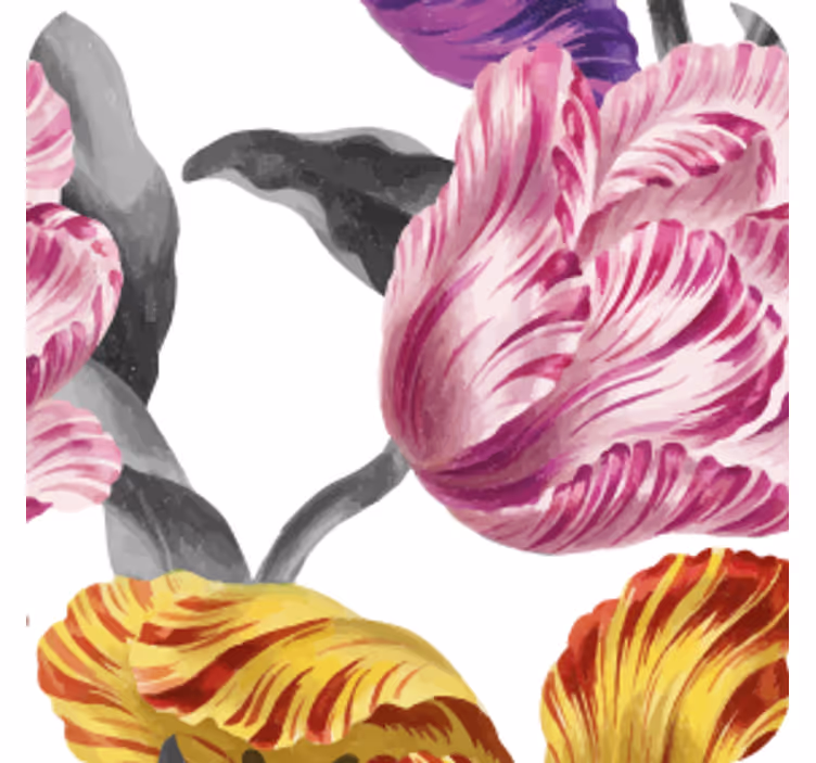 Suporturi pahare moderne cu motive botanice vii - TenStickers