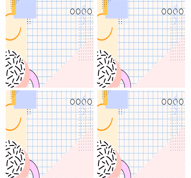 Suporturi pahare moderne cu model geometric - TenStickers