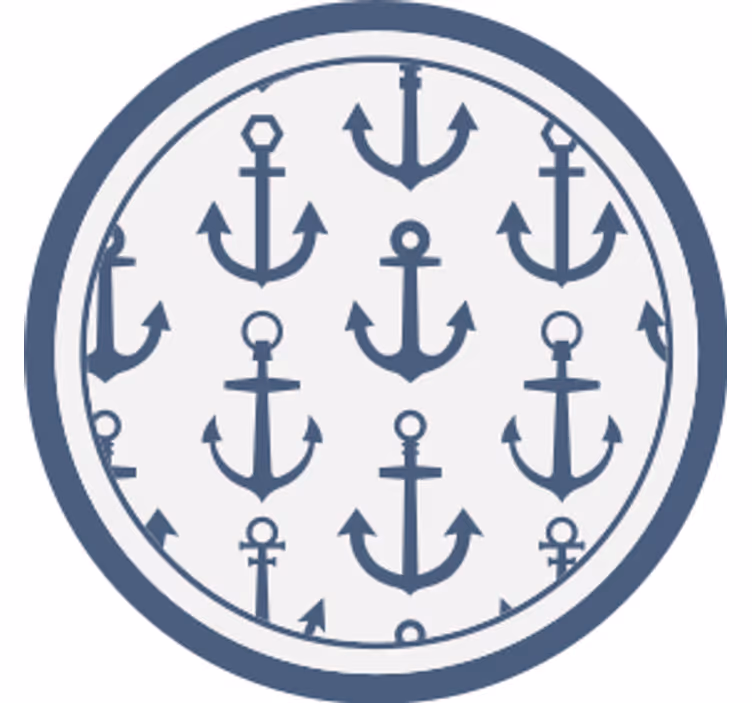 Suporturi pahare cu motiv ancoră maritimă - TenStickers