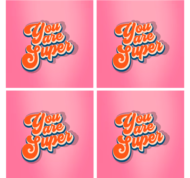 Suporturi pahare cu fraze design inspirațional - TenStickers