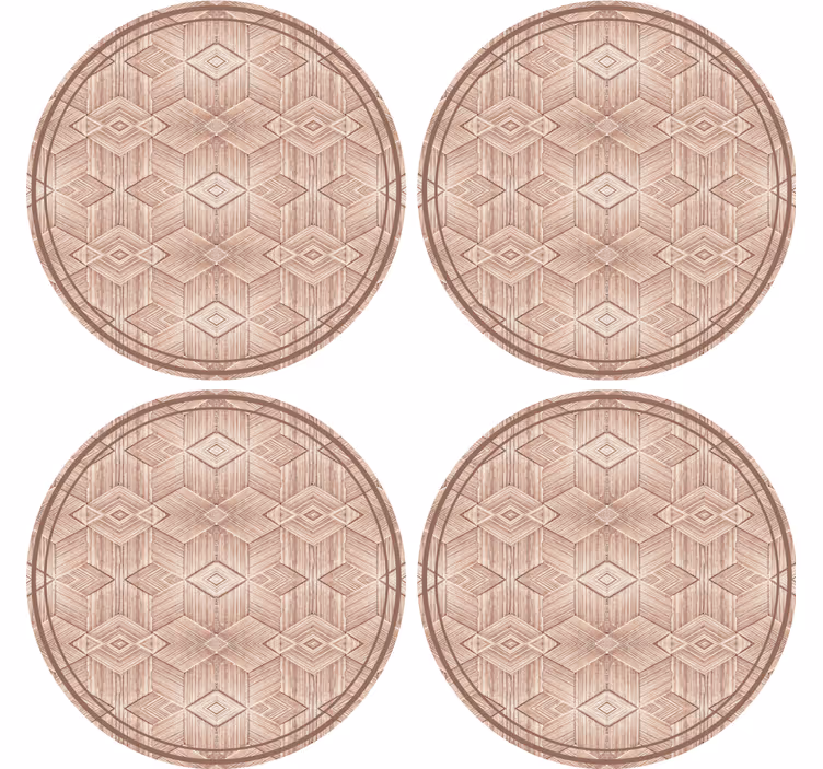 Suporturi pahare cu suprafață circulară geometrică - TenStickers
