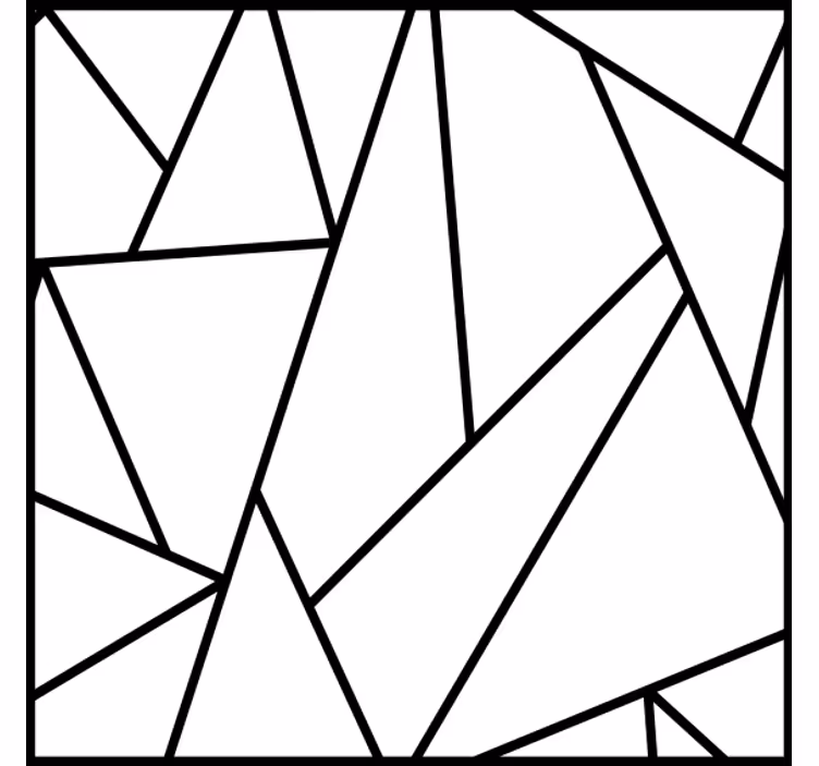 Suporturi pahare linii negre geometrice - TenStickers