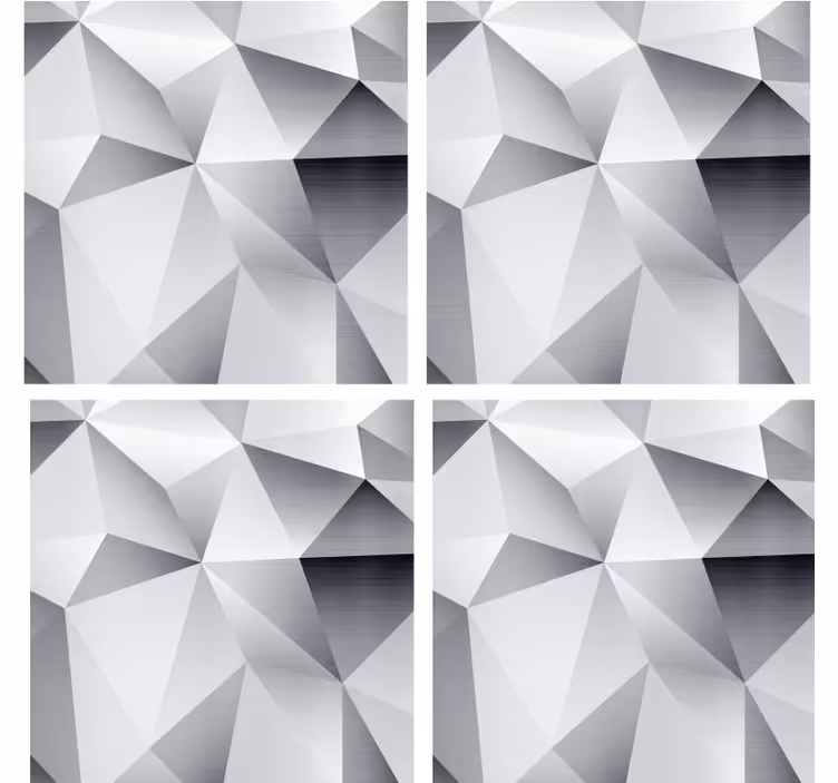 Suporturi pahare cu model geometric metalic - TenStickers