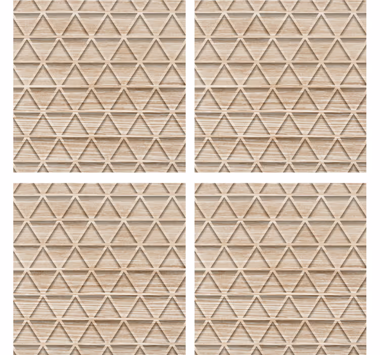 Suporturi pahare cu model geometric texturat - TenStickers