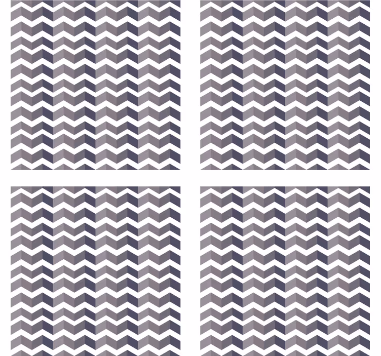 Suporturi pahare cu model în zigzag - TenStickers