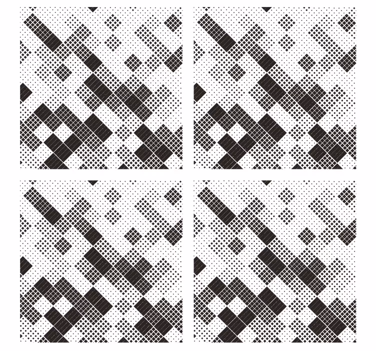 Suporturi pahare cu model geometric de puncte - TenStickers