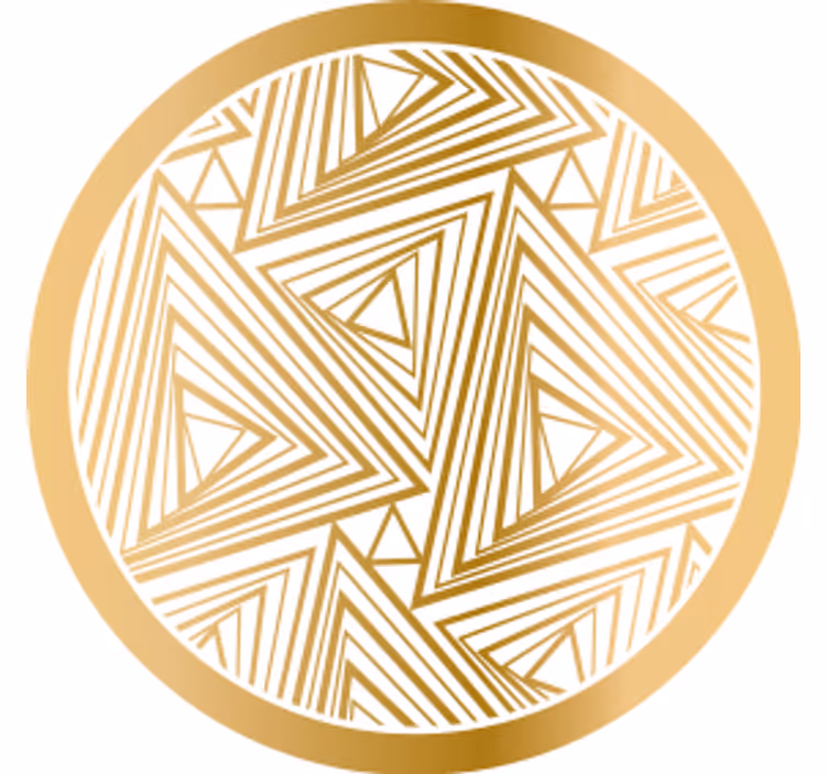 Suporturi pahare cu model geometric triunghiular - TenStickers