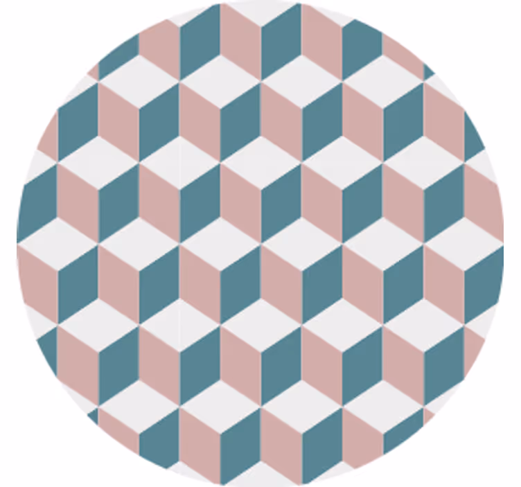 Cuburi colorate pastel coaster modern - TenStickers