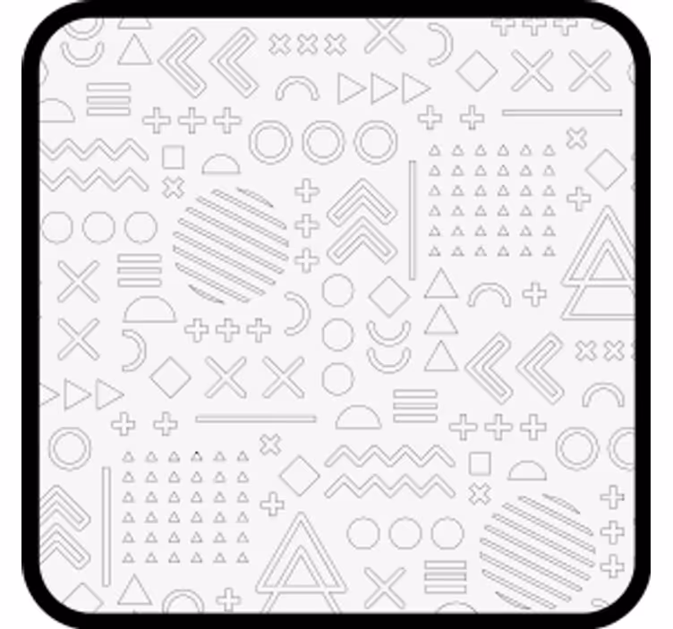 Suporturi pahare cu modele geometrice abstracte - TenStickers